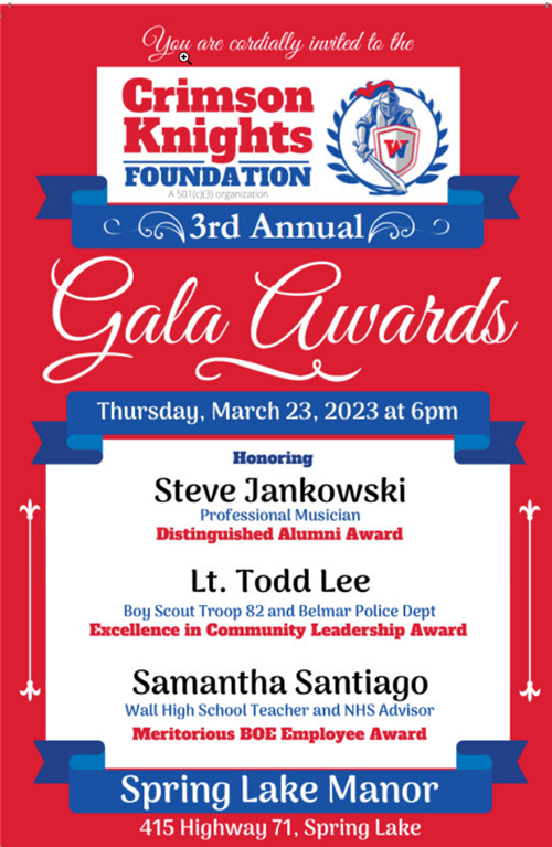 Red White and Blue March 23 2023 at 6PM Gala Awards
