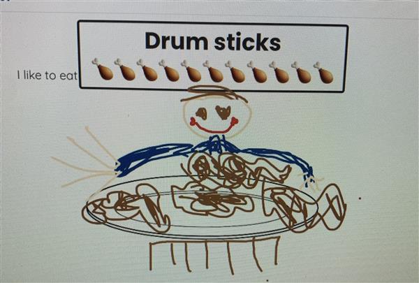 Eating drumsticks
